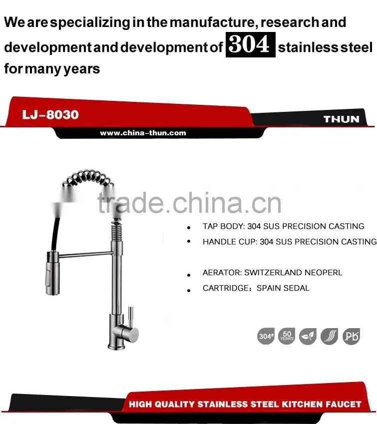 Made in China pull-down kitchen sink tap