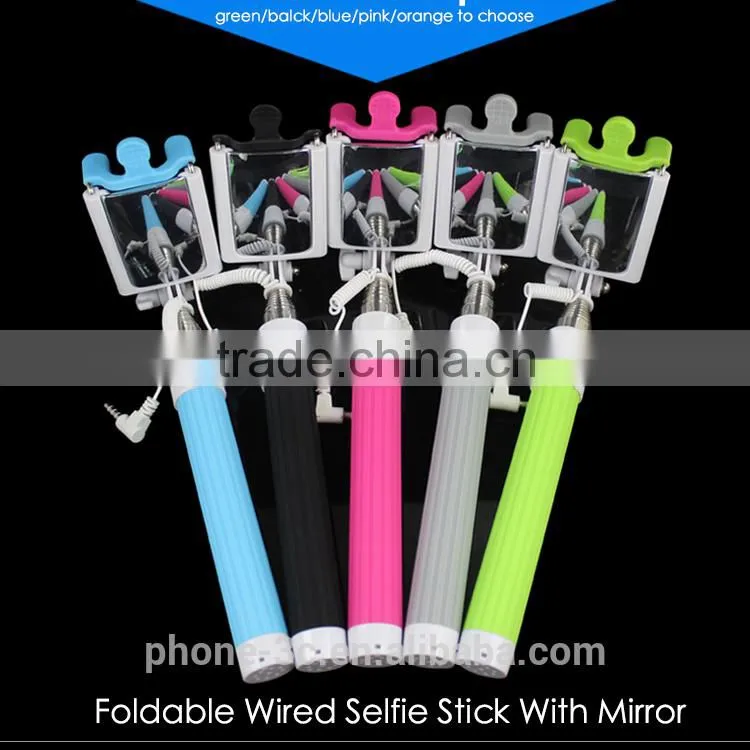 best seller product 2015 kung fu stick, charge free cable take pole selfie stick, extendable monopod with Holder