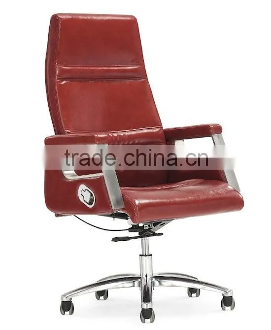 Red leather office chair parts manufacturer GZH-CK0077