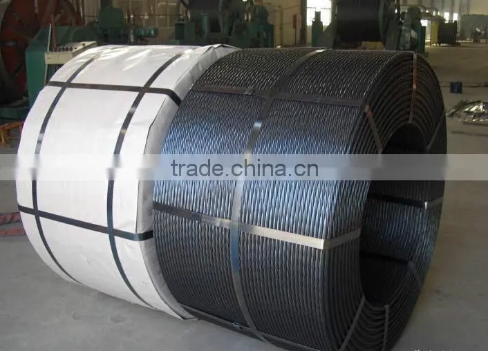 15.24mm prestressed concrete steel strand price / pc strand manufacturer