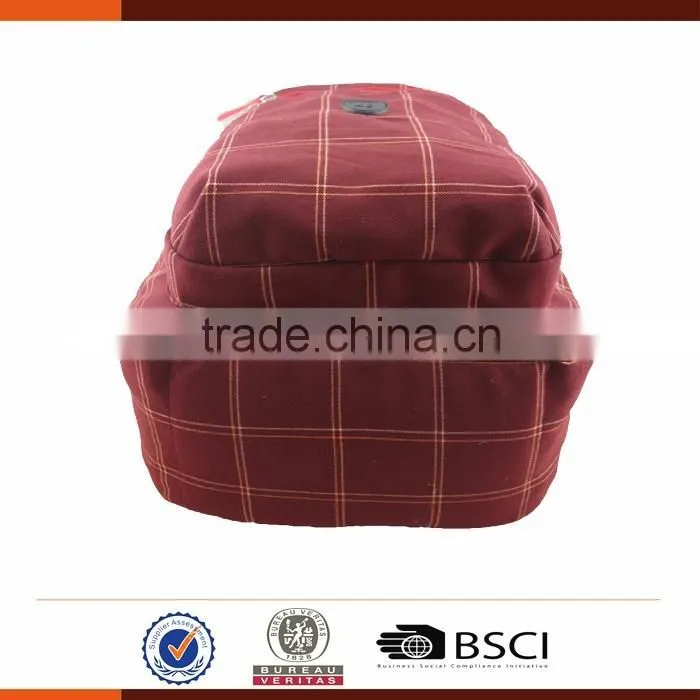Fashion Plaid Laptop Backpack With Laptop Compartment