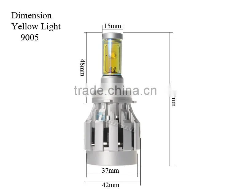 car accessory 30w golden headlight led car fog light