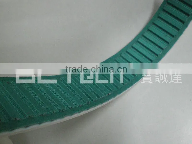 PU Timing belt with green fabric