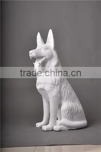 Fiberglass dog mannequins for display