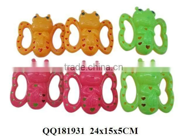 Lovely baby toys, plastic toys for baby, hand-bat toy