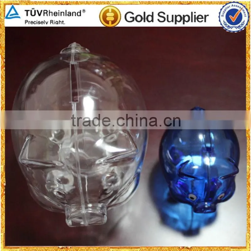 Cute piggy bank for plastic injection