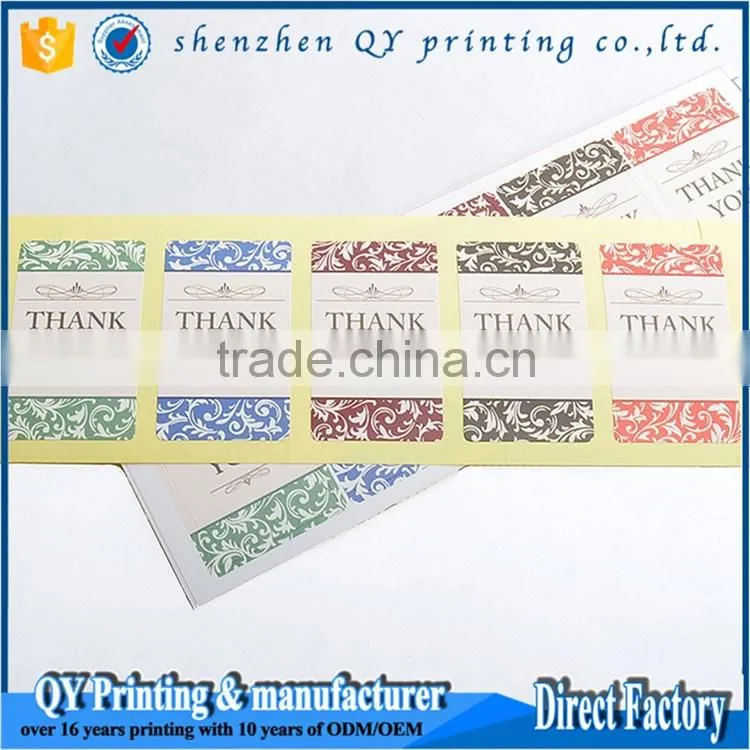 Full Color Wine Custom Printing Sticker with Logo