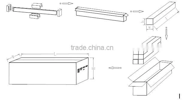 2016 New Design 75W Supermaket Linear Light, 4 ft Super Linear Light