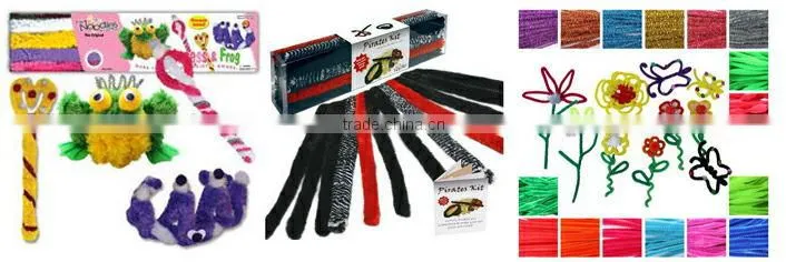 manufacturer 6mm stripe neno chenille stem