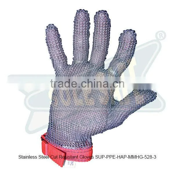 Stainless Steel Cut Resistant Gloves ( SUP-PPE-HAP-MMHG-528-3 )