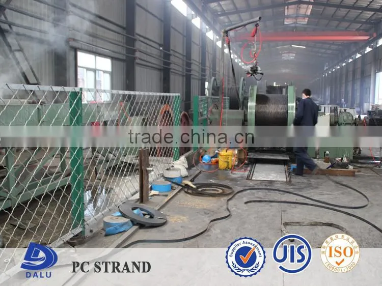 Building Material Concrete 7 Wire Prestressing 12.7mm Unbonded Strand