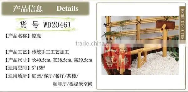 [Wanhong natural decorative gardening Manually bamboo water / frightened deer / garden courtyard bamboo products can be customiz