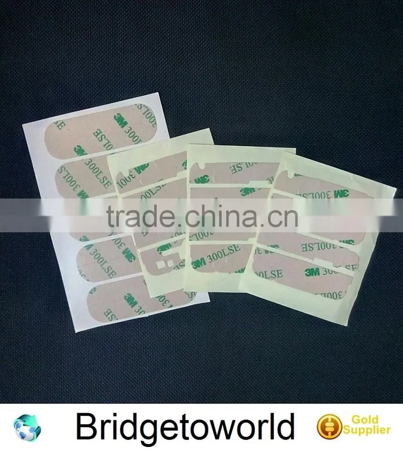 2 in 1 3M Sticker for Glass Top and Bottom for iPhone 5 5S 4 4S Back Cover Laminating