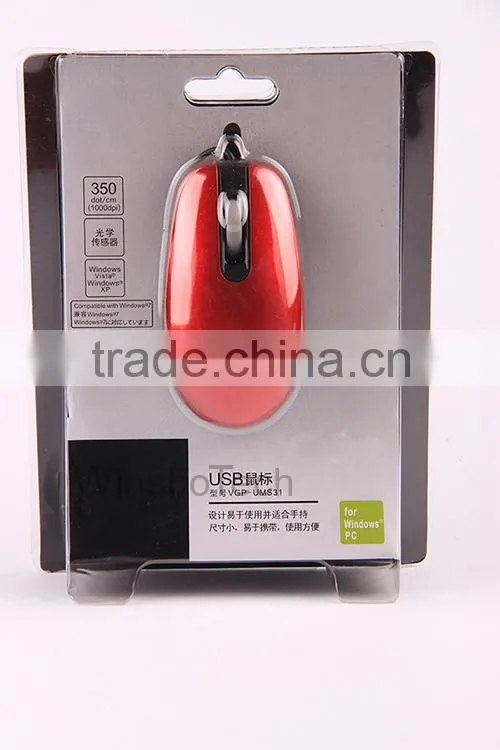 Eco-Friendly 3D Wired Optical Computer Mouse/Mini Mouse/computer mouse brands/Rubber Mouse Pad