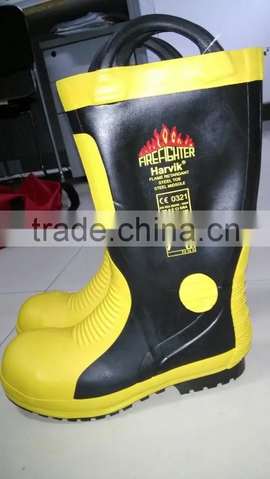 Fire fighter rubber boots CE