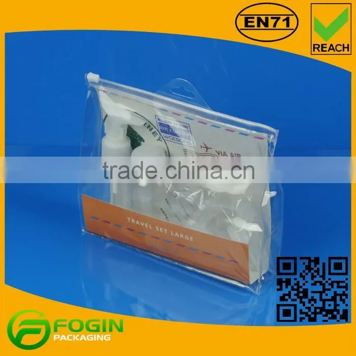 clear pvc bag transparent with zipper