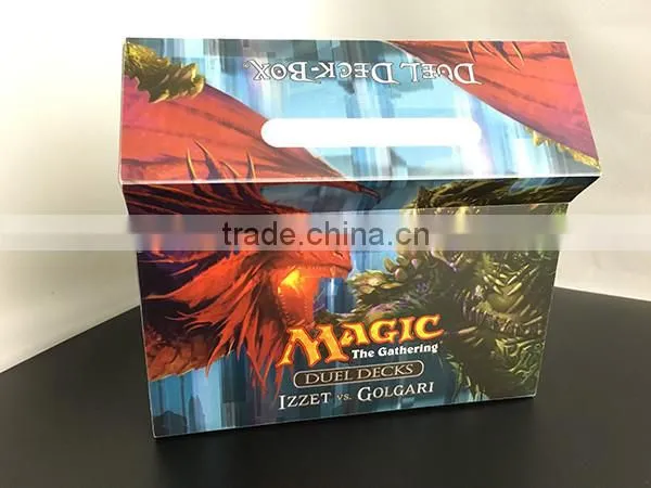 Dual Deck Box with CMYK printing for Izzet vs Golgari MTG