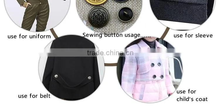 High Quality Four Holes Custom logo sew button for shirt