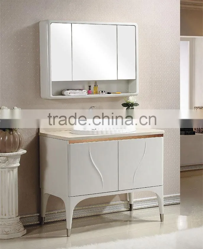 ROCH 8040 New Product Solid Wood Bathroom Cabinet Free Standing Bathroom Furniture