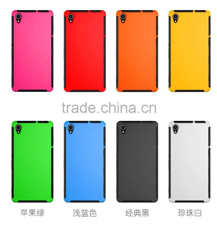 2 in 1 Hybrid Front Touch Screen Protective Case For Sony Xperia Z3/For Sony C3