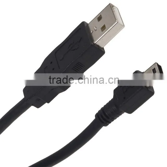 Short USB 2.0 A Male to Mini 5 Pin B Data Cable