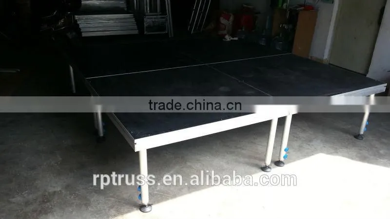 Moving folding stage / assembly aluminum stage for sale