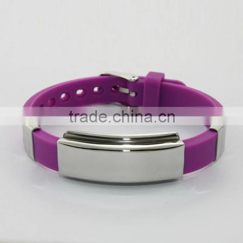 2014 colorful silicone power health bracelet