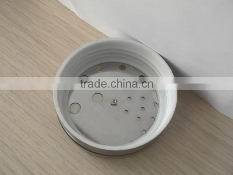 color metal coat decorative glass spice jar glass spice shaker bottles