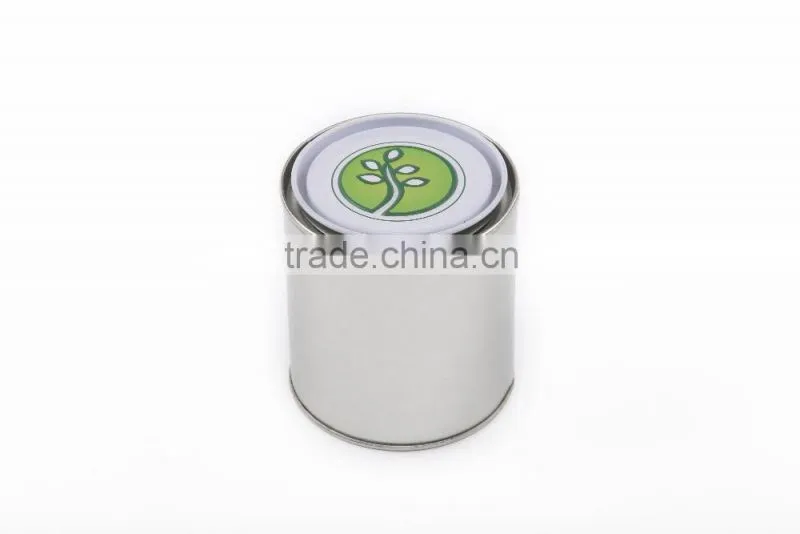 Round candle tin box/round shape wax tin box/candle tin