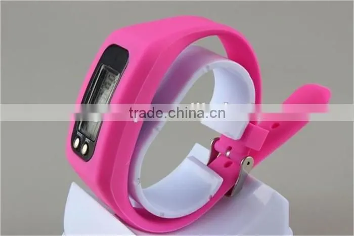 hot style silicone bracelet pedometer multifunctional pedometer watch