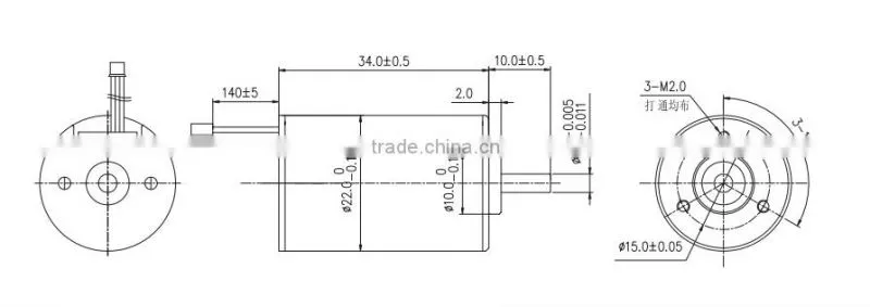 85g 12v 12000rpm 10w planetary brushless dc motor