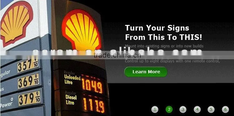 Gas Station LED Gas Price Digital Sign