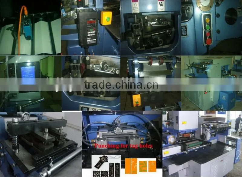 Jh-250mm flat bed full automatic label printing machine china manufacturer