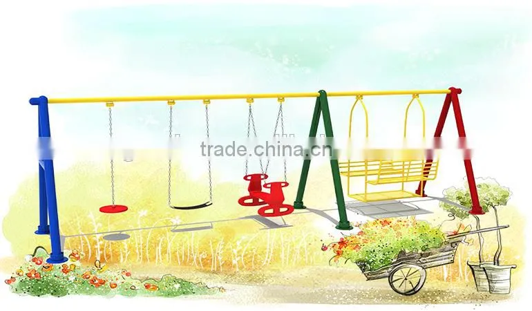 Kindergarten Outdoor Children Playground Wash Swing Car Arm