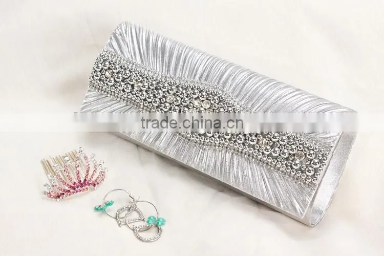 women's NICE beaded clutch bag