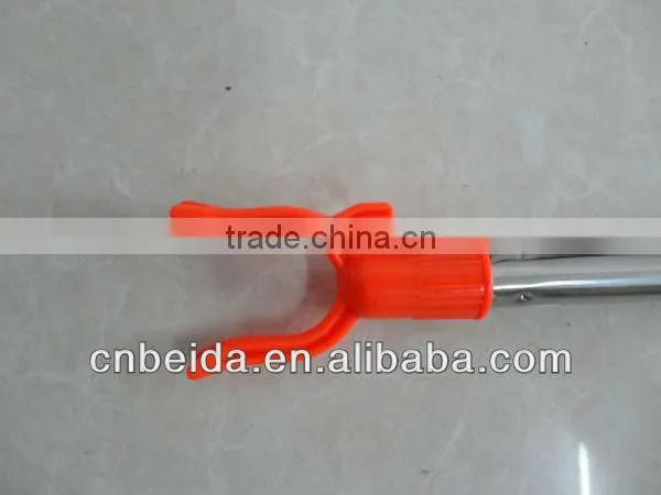 Telescopic Clothes Fork Stainless Steel Metal Handle Plastic Fork Plastic Clothes Hanger