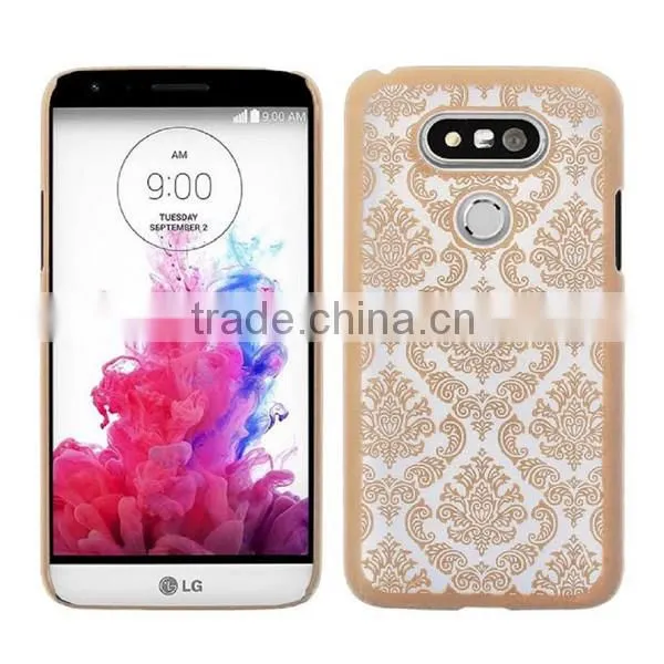 C&T Damask Design Ultra Slim Clear Hard Back Case Cover for LG G5