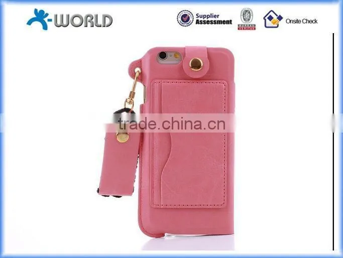 Muilt-function Ultrathin Leather Full Window Case for iPhone 6S with Card Slot and Stand