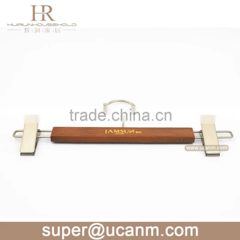 HRUT-355GV luxury beech wood skirt hanger for pant antique finish
