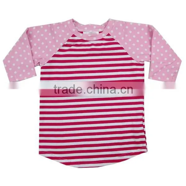 2016 Kaiyo wholesale knit shirt High quality icing shirt , cotton sew sassy icing shirt raglan shirt print stripe raglan shirt