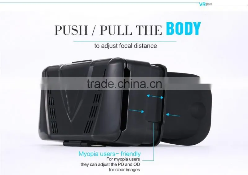 2016 Online New Product VR Case VR ESEE Virtual Reality Glasses Mini 3D Glasses Headset 360 HD Video Movie Game