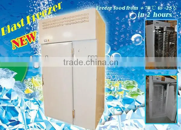 Air blast freezer for hot food freezer