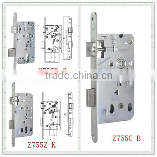 High quality european standard mortise locks of door handles with lock for door security lock