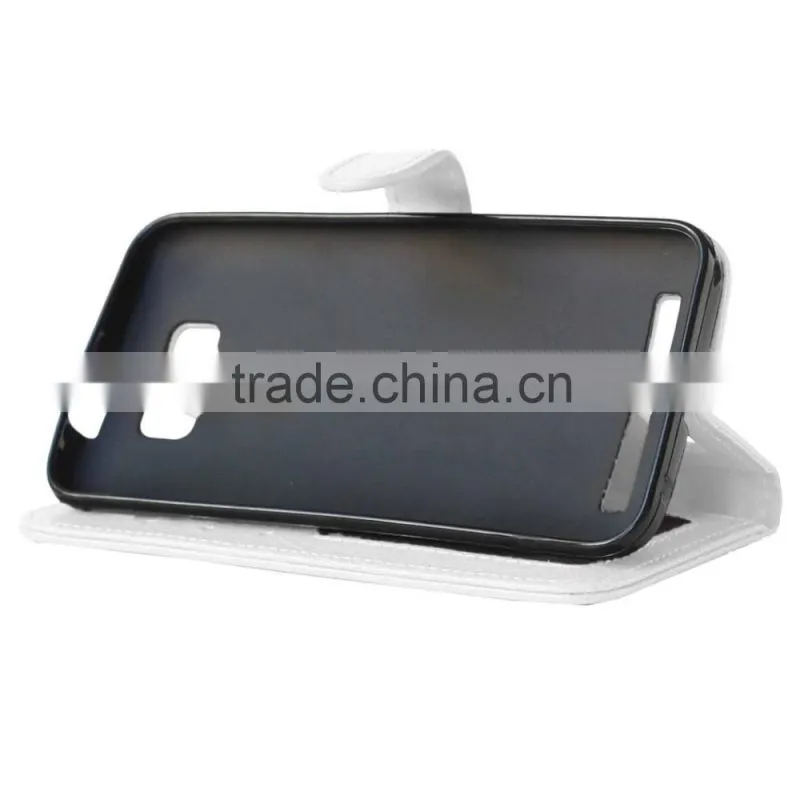 Cell Phone PU Leather Flip Card-slot Case for ASUS ZenFone 2 Laser ZE500KL