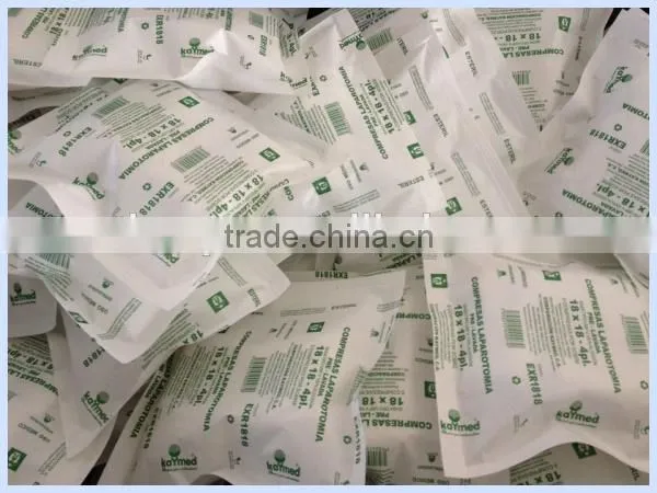 double wrapped x-ray lap sponge