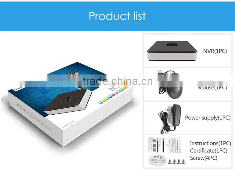 Network Recorder HDMI VGA NVR Kits With FREE APP