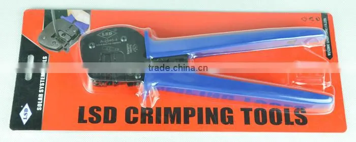 A-2546-4 mc3/MC4 connectors crimping pliers factory supply solar pv cable crimper 2.5-6mm2 crimping tool