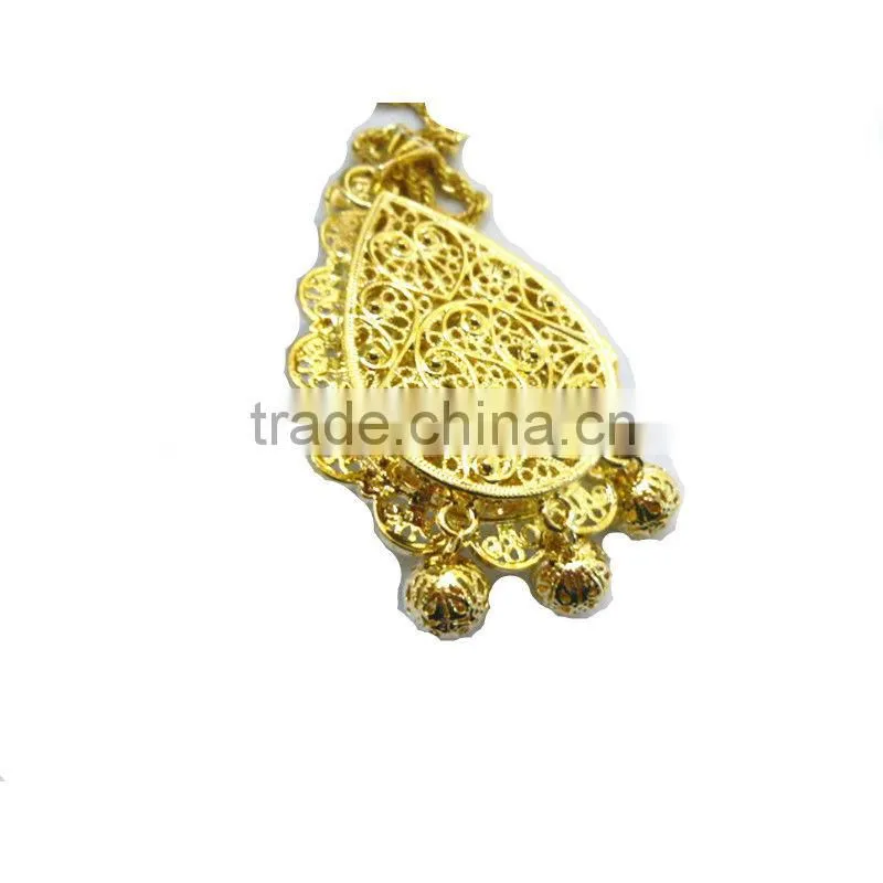 24kgp islamic pendant ruby necklace men necklace