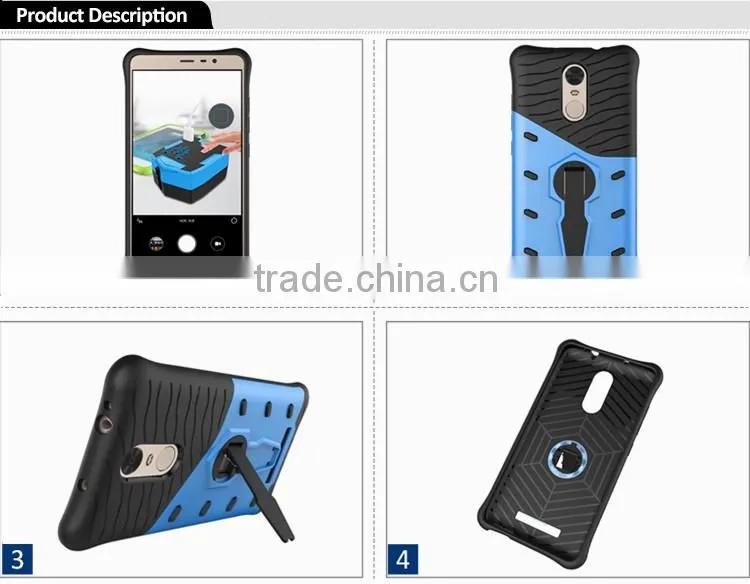 Low Price Mobile Phone Accessories TPU+PC Hybrid Armor Case For Xiaomi Redmi Note 3 Cover With Kickstand Paypal Accept