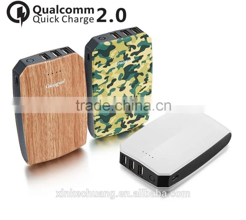 Quick charging usb 2.0 10000mah 13000mah 18650 battery phone charger mobile power bank